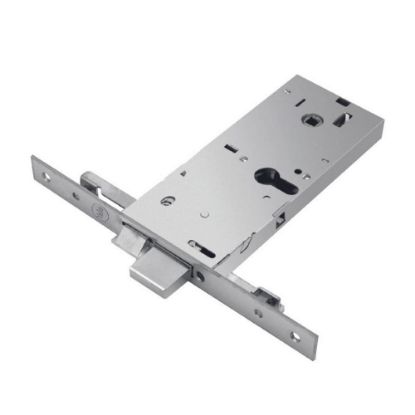 Immagine di SERRATURA PER PORTE ALLUMINIO ORIZZONTALE A SCROCCO CATENACCIO INCORPORATO ENTRATA 90x67x78 MM 1 MANDATA ASSA ABLOY