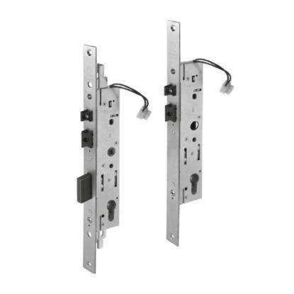 Immagine di SERRATURA ELETTRICA MONOPUNTO MP1 ENTRATA 35 MM INTERASSE 85 MM CATENACCIO AVANZANTE CHIUSURA 3 PUNTI PER PORTE ALLUMINIO ASSA ABLOY