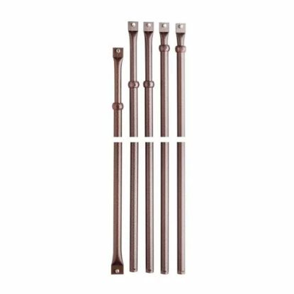 Immagine di ASTE DIAMETRO 18 MM REGOLABILI 4 PZ DA CM 80 A CM 135 1 PZ DA CM 50 A CM 80 VERNICIATE MOTTURA