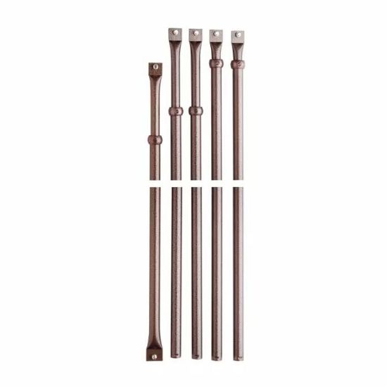 Immagine di ASTE DIAMETRO 18 MM REGOLABILI 4 PZ DA CM 80 A CM 135 1 PZ DA CM 50 A CM 80 VERNICIATE MOTTURA