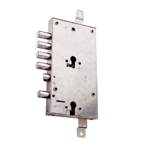 Immagine di SERRATURA APPLICARE INTERASSE 28 MM A DOPPIO CILINDRO SX MOTTURA