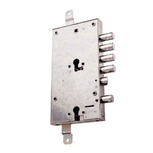 Immagine di SERRATURA APPLICARE INTERASSE 28 MM A DOPPIO CILINDRO DX MOTTURA