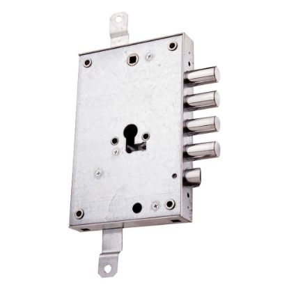 Immagine di SERRATURA APPLICARE CILINDRO DIAMETRO 28 MM DX PER PORTE BLINDATE MOTTURA