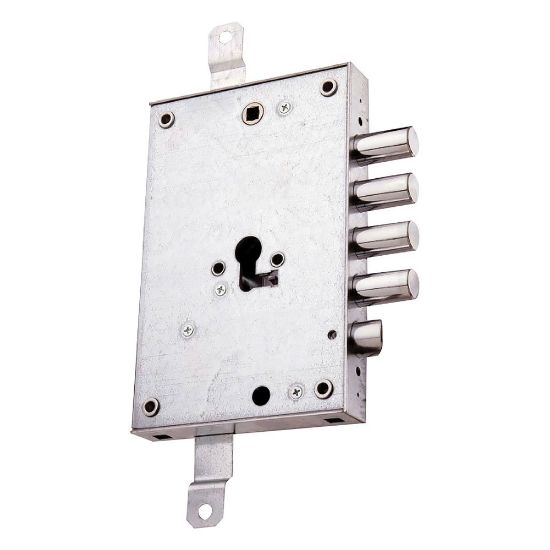 Immagine di SERRATURA APPLICARE CILINDRO DIAMETRO 28 MM DX PER PORTE BLINDATE MOTTURA