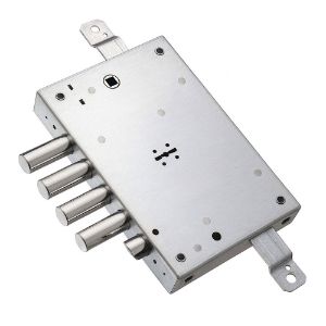 Immagine di SERRATURA A INFILARE TRIPLICE INTERNO 28 MM 3CHIAVI 60 MM CANOTTI INTERNO 15 MM ESTERNO 28 MM SX PER PORTE BLINDATE MOTTURA