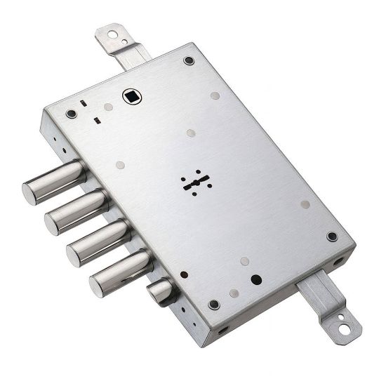 Immagine di SERRATURA A INFILARE TRIPLICE INTERNO 28 MM 3CHIAVI 60 MM CANOTTI INTERNO 15 MM ESTERNO 28 MM SX PER PORTE BLINDATE MOTTURA