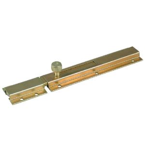 Immagine di CATENACCIO VERTICALE 200 MM VERNICIATO NERO CON VITI ESTERNE - 1 PZ/BLISTER