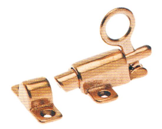 Immagine di CHIUSURA A CRICCHETTO COMPLETO IN OTTONE - 1 PZ/BLISTER