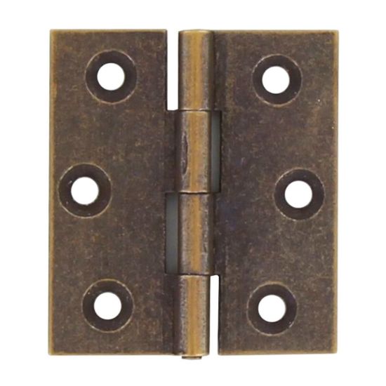 Immagine di CERNIERA PIANA OTTONE BRONZATO 35x30 MM - 4 PZ/BLISTER