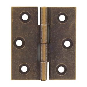 Immagine di CERNIERA PIANA OTTONE BRONZATO 30x25 MM - 4 PZ/BLISTER