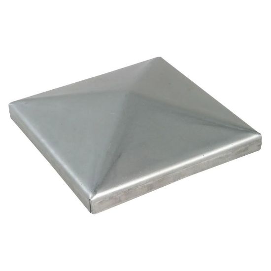 Immagine di COPRIPILASTRI 100x100 MM QUADRATI ZINCATI A SALDARE