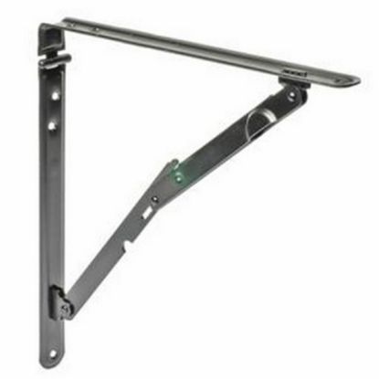 Immagine di REGGIMENSOLA PIEGHEVOLE RMPL30 NERO 30x30 CM - 2 PZ/BLISTER