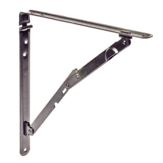 Immagine di REGGIMENSOLA PIEGHEVOLE RMPL20 NERO 20x20 CM - 2 PZ/BLISTER