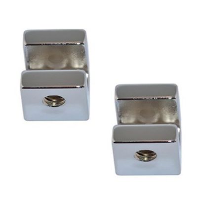 Immagine di COPPIA REGGIMENSOLE MOD. RMC21 CROMO 2,0x2,8 CM SPESSORE 1/21 MM