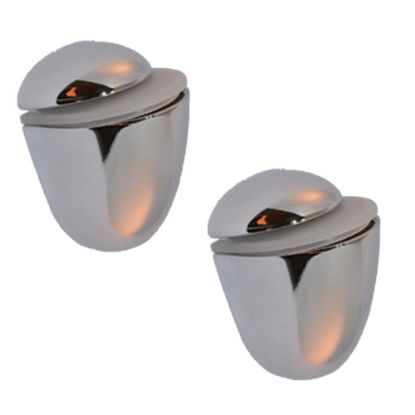 Immagine di COPPIA REGGIMENSOLE MOD. BANO CROMO PER VETRO BAGNO 4,2 CM SPESSORE 5/25 MM