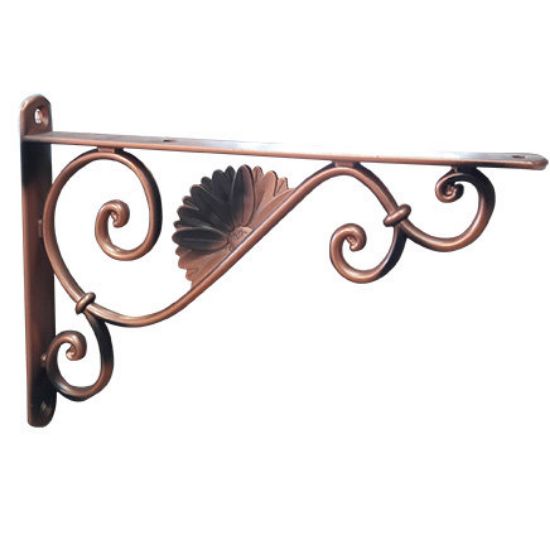 Immagine di REGGIMENSOLA BAROCCO OTTONE ANTICO 18 CM