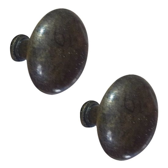 Immagine di COPPIA POMELLI PER MOBILI FINITURA ARTE POVERA Ø 30 MM