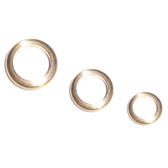 Immagine di RONDELLA OTTONE PER CERNIERA DIAMETRO 8x12x2 MM - 30 PZ/BLISTER