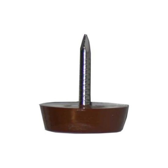 Immagine di PIEDINO SOTTOSEDIA MARRONEMM.17 - 12 PZ/BLISTER