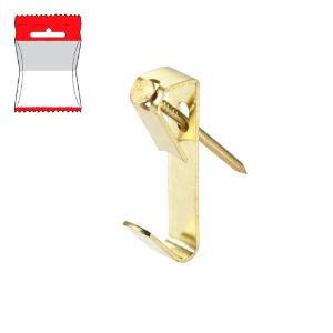 Immagine di GANCIO A MURO A x N.1 FINITURA OTTONE - 10 PZ/BLISTER