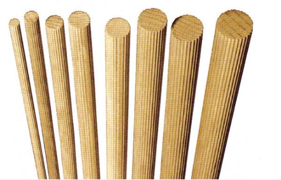 Immagine di SPINE IN LEGNO DA 1 MT DIAMETRO 10 MM