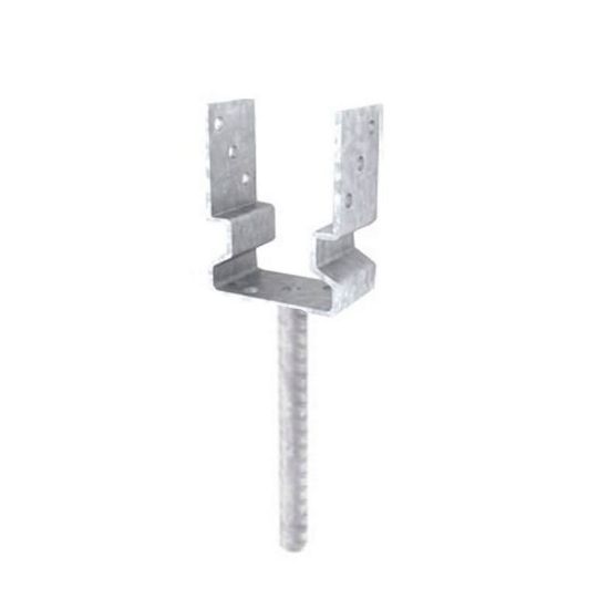 Immagine di PORTAPILASTRO CON BARRA L 101XH150 MM