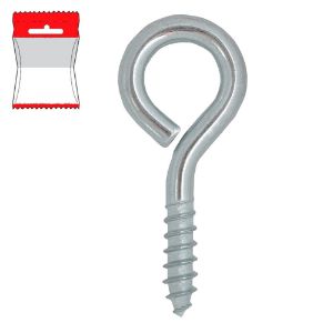 Immagine di OCCHIOLO ZINCATO DIAMETRO 9 MM L20 - 10 PZ/BLISTER