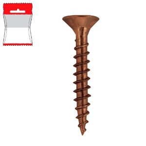 Immagine di VITE PER LEGNO 4,5x70 MM BRONZO 25 PZ/BLISTER