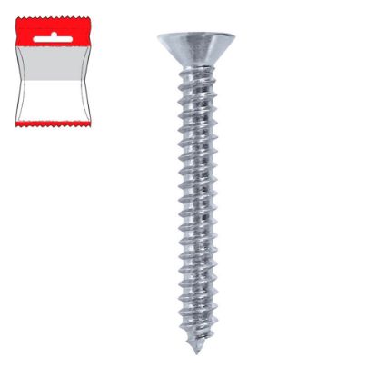 Immagine di VITE PER FERRO TESTA SVASATA PIANA AUTOFILETTANTE 4,8x38 MM BLISTER 25 PZ