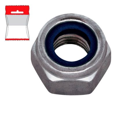 Immagine di DADO ESAGONALE AUTOBLOCCANTE INOX M 10 BLISTER 10 PZ