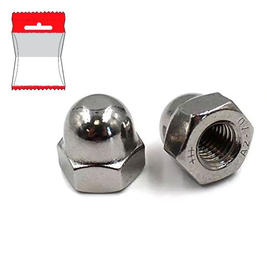 Immagine di DADO CIECO INOX M 8 BLISTER 10 PZ