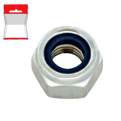 Immagine di DADO ESAGONALE AUTOBLOCCANTE ZINCATO M 6 BLISTER 15 PZ