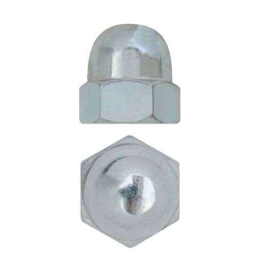 Immagine di DADO CIECO ZINCATO M14 H24 S22 CONFEZIONE 10 PZ