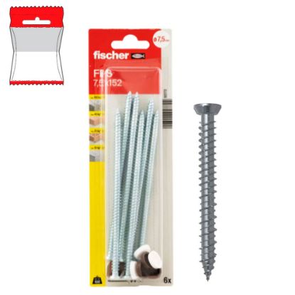 Immagine di VITE PER CALCESTRUZZO 7,5x152 MM BLISTER 6 PZ