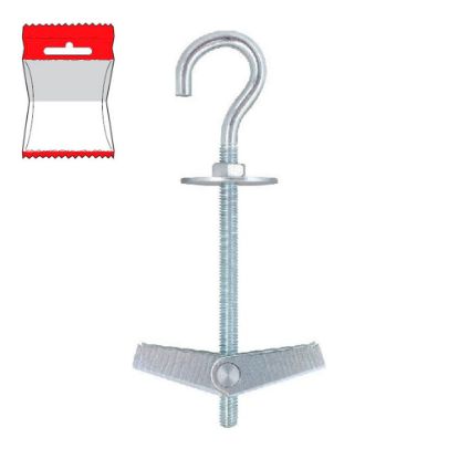 Immagine di ANCORA A SCATTO CON GANCIO APERTO M 4x70 MM BLISTER 2 PZ