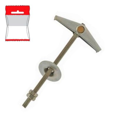 Immagine di ANCORA A SCATTO CON BARRA FILETTATA M 4x80 MM BLISTER 2 PZ