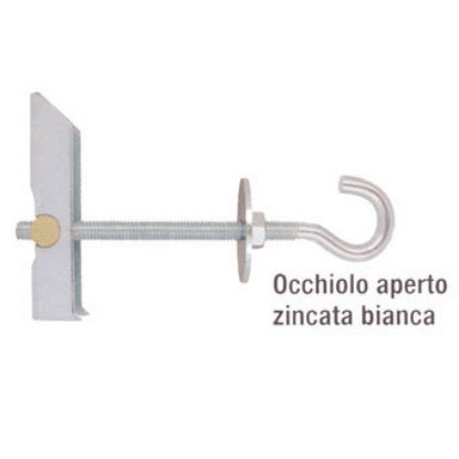 Immagine di ANCORA BASCULANTE CON GANCIO APERTO M 6x80 MM CONFEZIONE DA 25 PZ