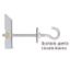 Immagine di ANCORA BASCULANTE CON GANCIO APERTO M 6x80 MM CONFEZIONE DA 25 PZ