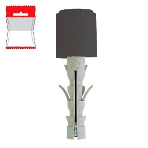 Immagine di TASSELLO NYLON CON FERMAPORTA NERO Ø 9x40 MM BLISTER 4 PZ