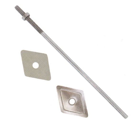 Immagine di BARRETTA TIRAFONDO Ø 6x250 MM CON DADO E RONDELLA CONFEZIONE 100 PZ