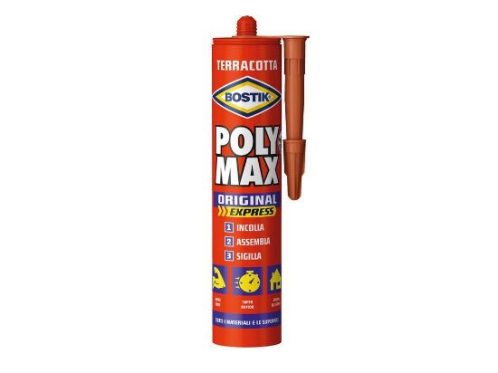 Immagine di POLY MAX EXPRESS POLIMERO TERRACOTTA GR.425 BOSTIK IDEALE PER INCOLLAGGIO RAPIDO