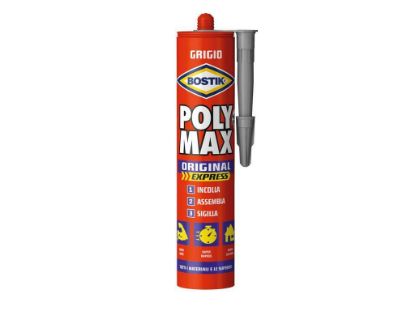 Immagine di POLY MAX EXPRESS POLIMERO GRIGIO GR.425 BOSTIK IDEALE PER INCOLLAGGIO RAPIDO