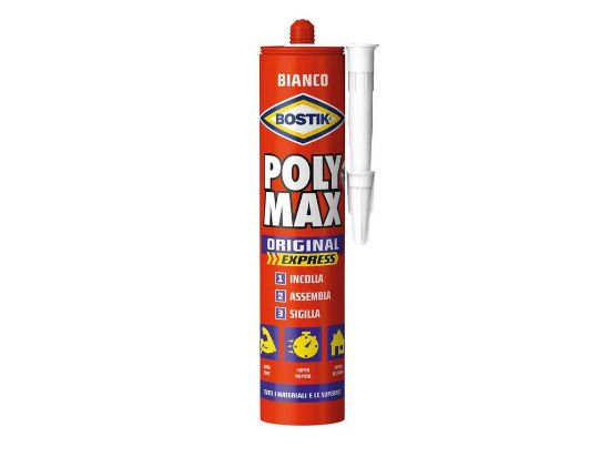 Immagine di POLY MAX EXPRESS POLIMERO BIANCO GR.425 BOSTIK IDEALE PER INCOLLAGGIO RAPIDO