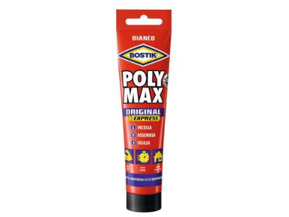 Immagine di POLY MAX EXPRESS POLIMERO BIANCO GR.165 BOSTIK IDEALE PER INCOLLAGGIO RAPIDO