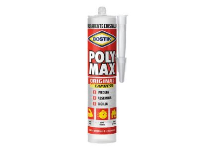 Immagine di POLY MAX CRISTAL POLIMERO TRASPARENTE GR.300 BOSTIK IDEALE PER INCOLLAGGI E SIGILLATURE UNIVERSALI