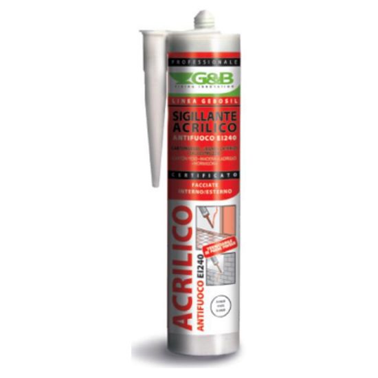 Immagine di SIGILLANTE ACRILICO EI 240 BIANCO 310 ML IDEALE PER GIUNTI RESISTENTI AL FUOCO