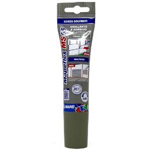 Immagine di SIGILLANTE ADESIVO IBRIDO MAPEFLEX MS55 GRIGIO 100 ML MAPEI IDEALE PER EDILIZIA GENERALE
