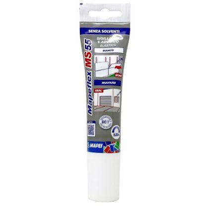 Immagine di SIGILLANTE ADESIVO IBRIDO MAPEFLEX MS55 BIANCO 100 ML MAPEI IDEALE PER EDILIZIA GENERALE