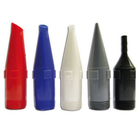 Immagine di UGELLI RICAMBIO COLORATI PER PISTOLA PER MALTA CONFEZIONE 5 PZ