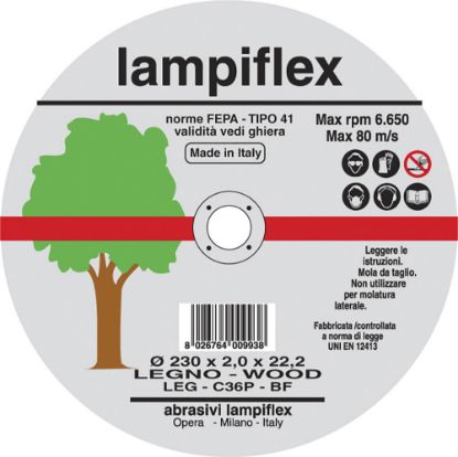 Immagine di DISCO SOTTOSPESSORATO DIAMETRO 115 MM SPESSORE 1,6 MM PER LEGNO